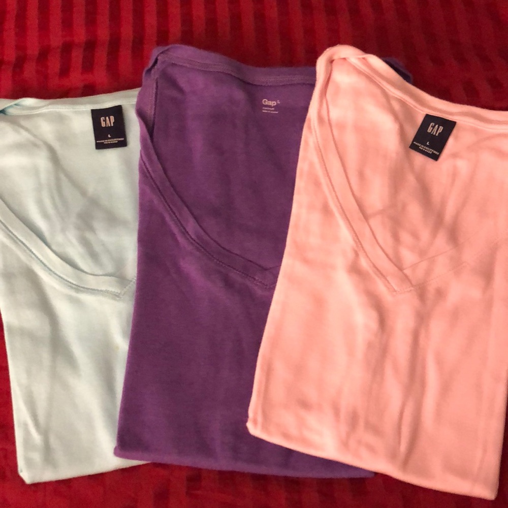 Super soft v neck shirts.